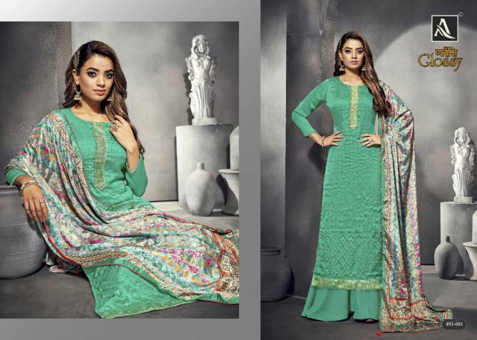 Alok Glossy New Exclusive Wear Designer fancy Geirgette Dress Material Collection
